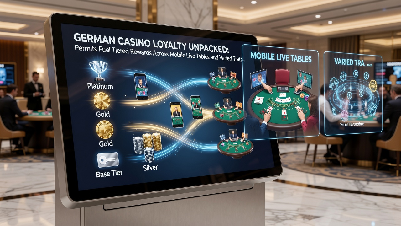 Darstellung mobiler Live-Dealer-Sessions mit integrierten Treuepunkten und Zahlungstransfers