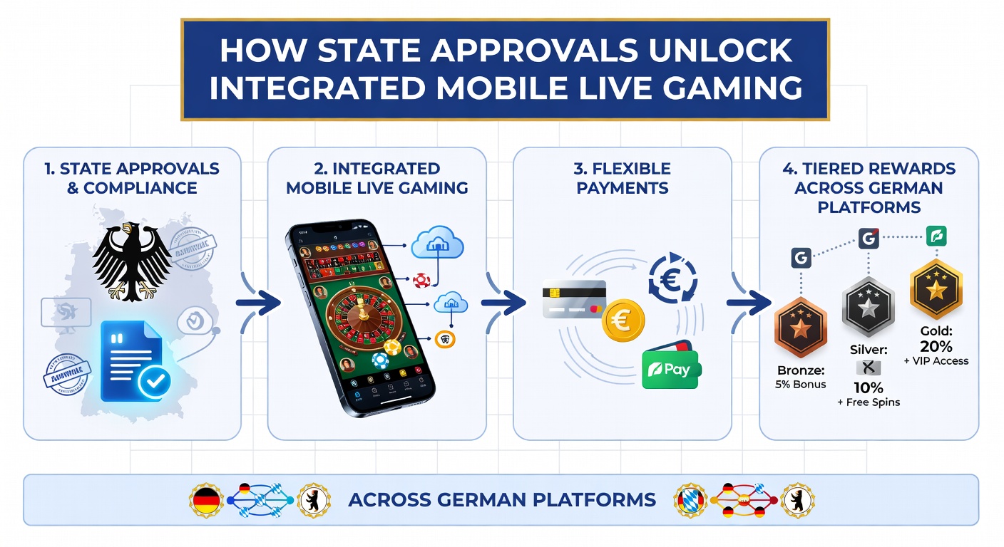 Deutsche Casino-Plattformen integrieren mobiles Live-Gaming durch staatliche Genehmigungen mit flexiblen Zahlungen und gestaffelten Belohnungen