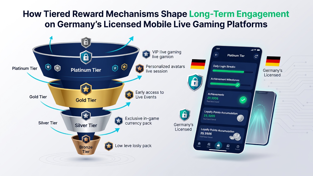 Visualisierung mobiler Live-Dealer-Sessions mit gestaffelten Prämien und interaktiven Banking-Funktionen