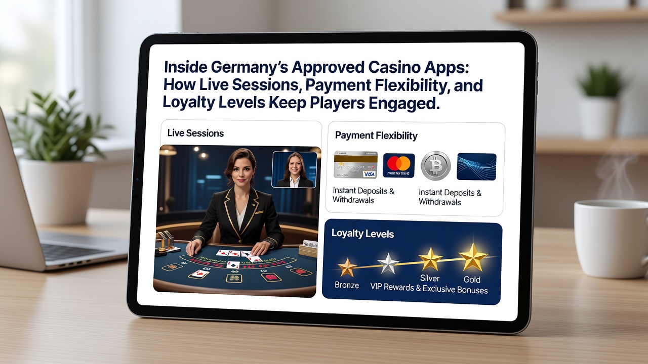 Beispiel einer Treuelevel-Übersicht in einer deutschen Casino-App mit Zahlungsoptionen