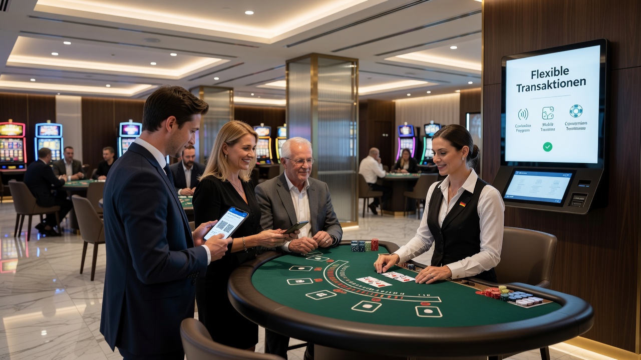 Live-Dealer am Blackjack-Tisch mit Chat-Funktion und Zahlungsbestätigung auf dem Bildschirm