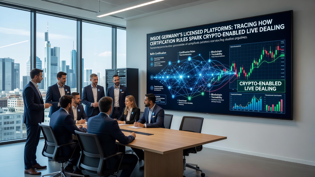 Mobile Ansicht eines zertifizierten Live-Dealer-Tisches mit integrierten Krypto-Optionen und Belohnungsanzeige
