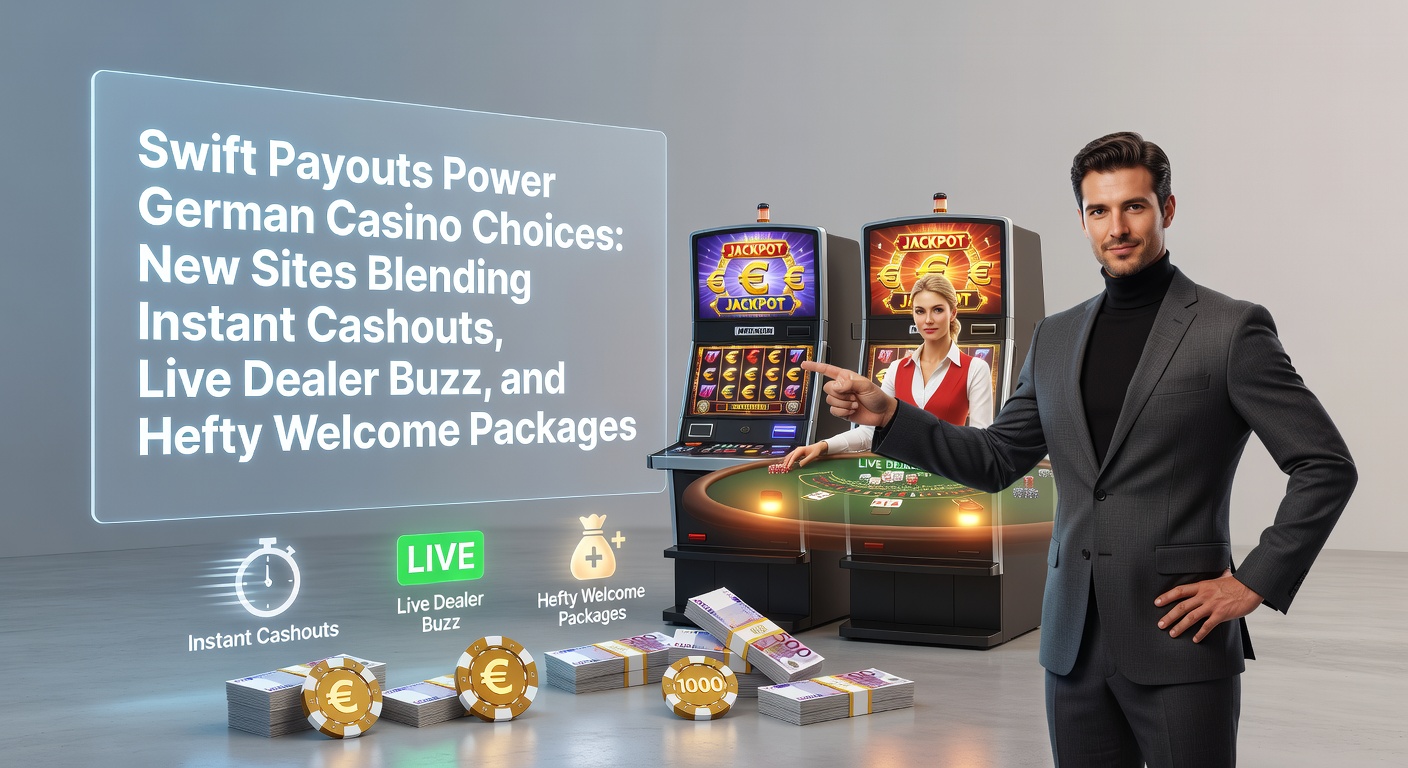 Grafik zeigt dynamische Casino-Szene mit Blitz-Auszahlungen, Live-Tischen und Bonus-Symbolen auf einem modernen Smartphone-Display